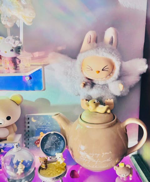 [Grey] Plush Angel Wings