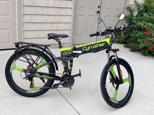 XF770 Folding Electric Bicycle 48V 12.8Ah 21 Speed 26