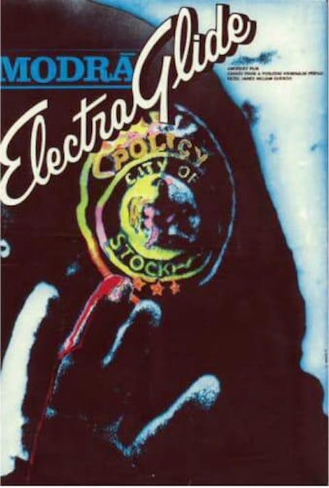 ELECTRA GLIDE IN BLUE Czech Poster