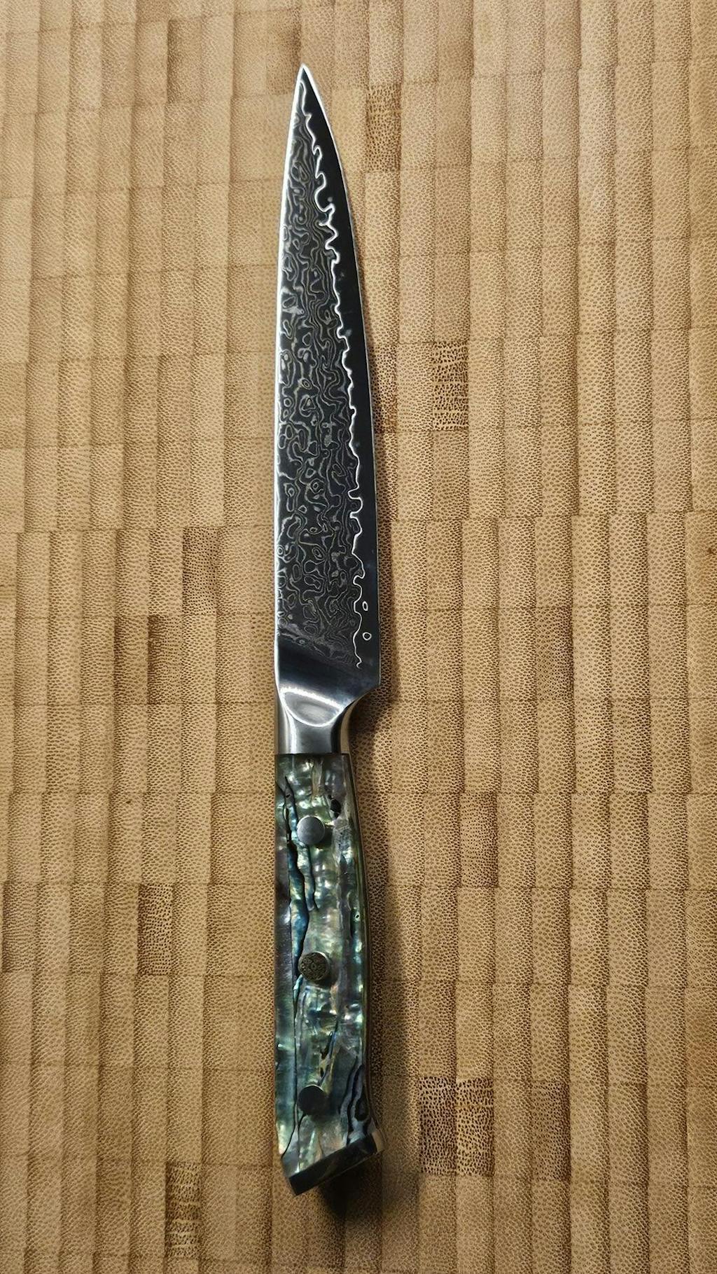 Univerzální nůž C20, Damašková ocel, 15 cm