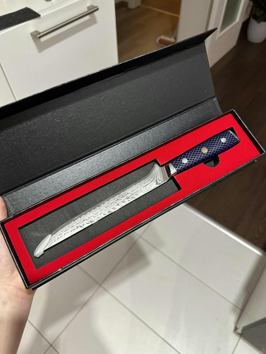 Filetovací nůž C16, Damašková ocel, 17 cm