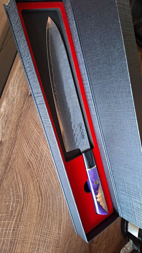 Profesionalni kuharski nož C49, Damask čelik 67 slojeva, 20.5 cm