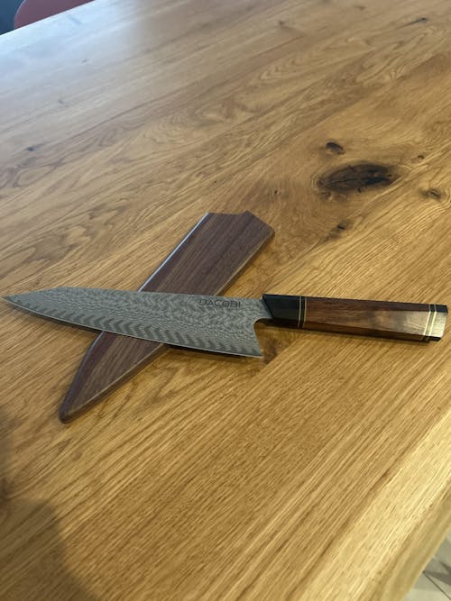 Profesionalni Kiritsuke nož C54, Damask čelik 67 slojeva, 21.5 cm