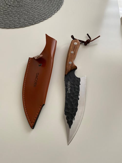 Zimbru - Cuțit pentru camping, oțel inoxidabil, 17 cm