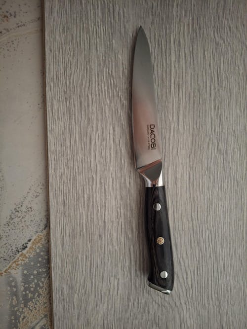 Cuțit universal oțel german,  mâner lemn pakka, 13 cm (C8)