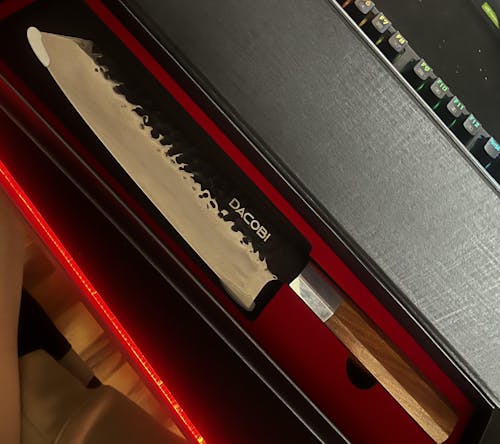 Cuțit Kiritsuke, oțel inoxidabil, mâner lemn, 20 cm (C42)