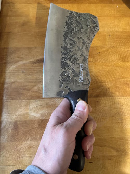 Moldoveanu - Satâr oase, oțel inoxidabil, mâner lemn, 18 cm