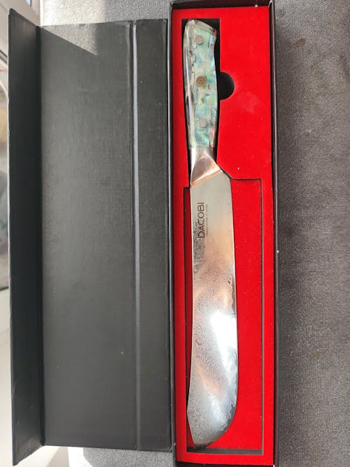 Mäsiarsky nôž C22, Damašková oceľ, 23 cm