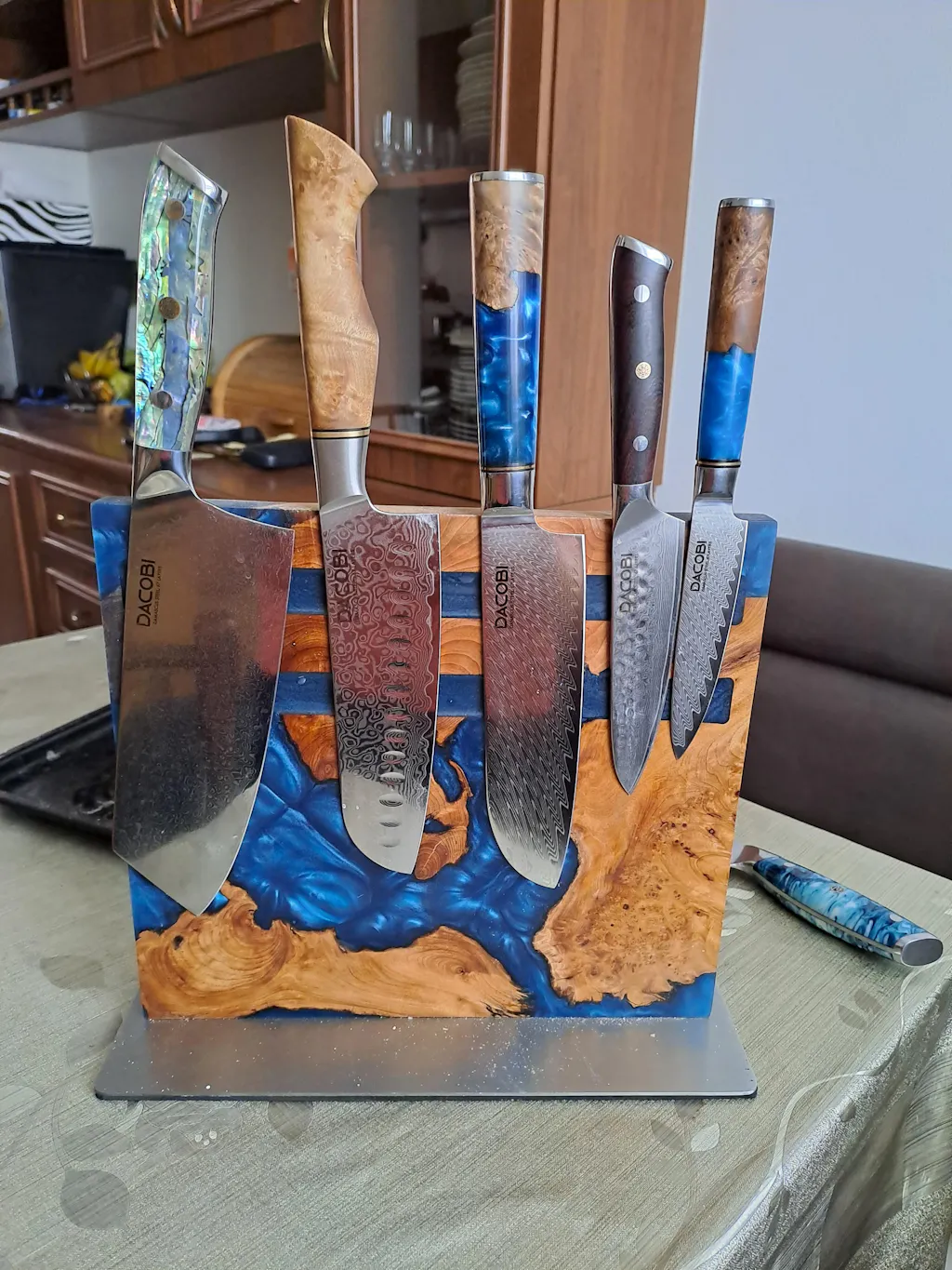 Kuchársky nôž C41, Damašková oceľ, 16.5 cm