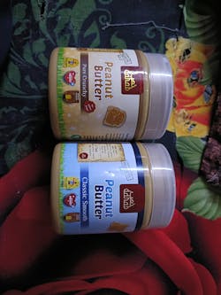 Pure Crunchy Peanut Butter – 100% Natural and Pure Peanuts – 500g or 0.5KG – (No added Salt or Sugar)