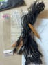 Interlocking Sisterlocks Curly Tips 100％ Real Micro Locs Extesnions Human Hair, Full Handmade Natural Black