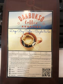 Cà phê túi lọc Arabica Dakbukso