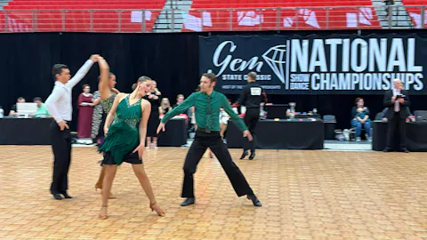 Customisable-Women's Green Tassel Dance Wear Dance Dress Performance Wear