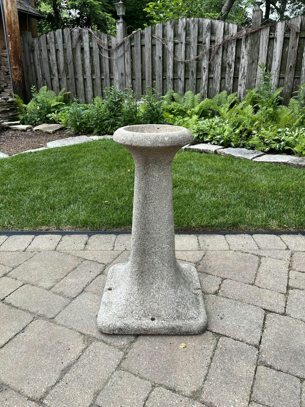 Our Original Handcrafted Granite Bird Bath, FREE UPS Shipping, Eight D
