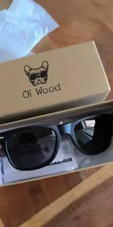 Oi Wood Natural Wooden Sunglasses – Polarized Fashion Eyewear for Men with TR90 Frames
