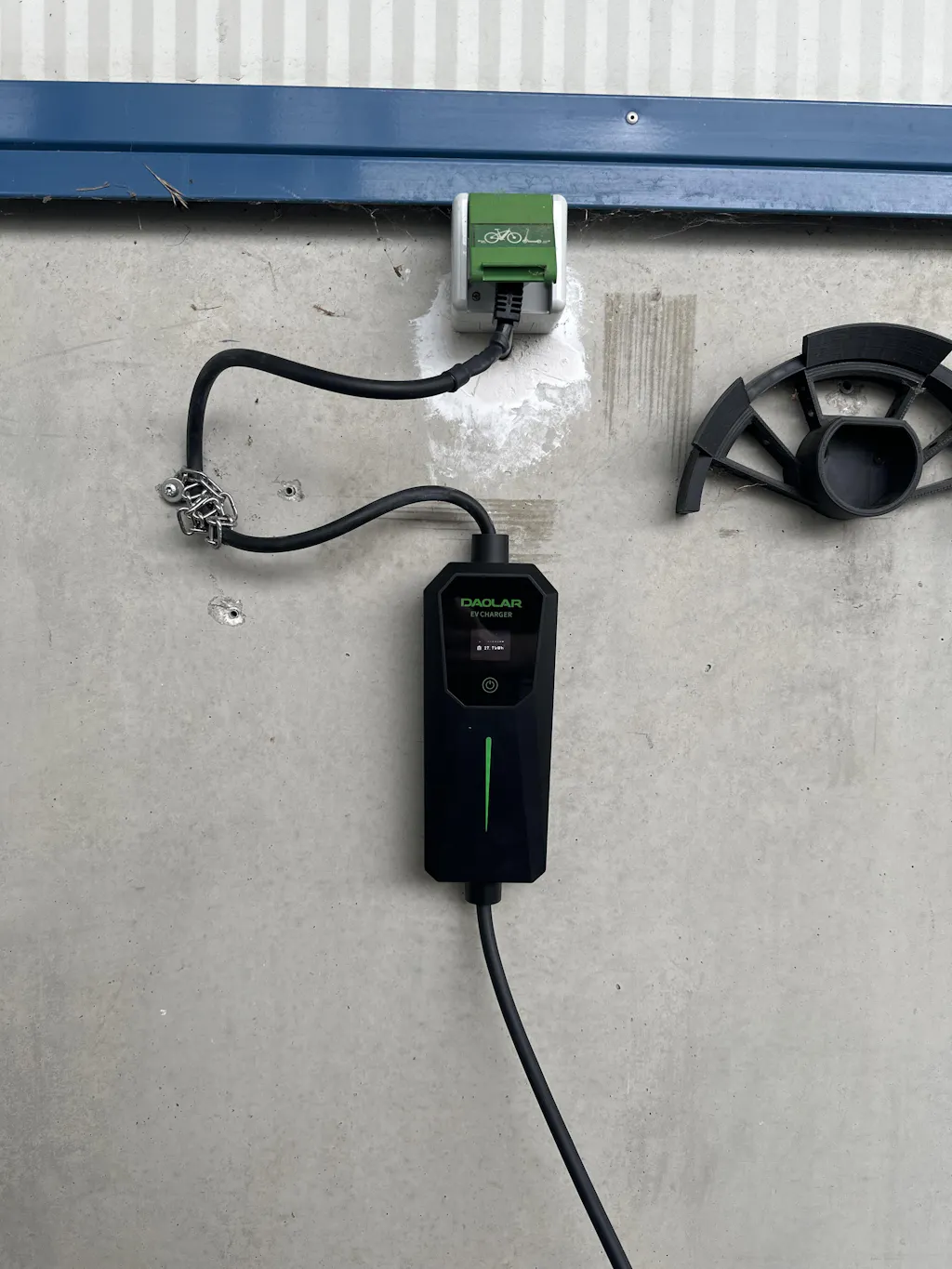 DAOLAR Tragbares EV Ladegerät Typ 2 | 16A Einstellbar, 12H Zeitgesteuertes Laden | IP67 Wasserdicht Elektroauto Ladekabel für BEV PHEV (4M/6M/11M)