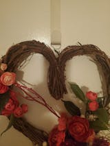 Lovestruck - Valentine's Day Heart Wreath with Pampas Grass & Pink