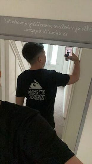 Classic tee-black & blue