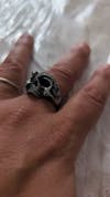 Vintage Punk Snake Skull Ring – Stainless Steel Hip Hop & Biker Jewelry for Men
