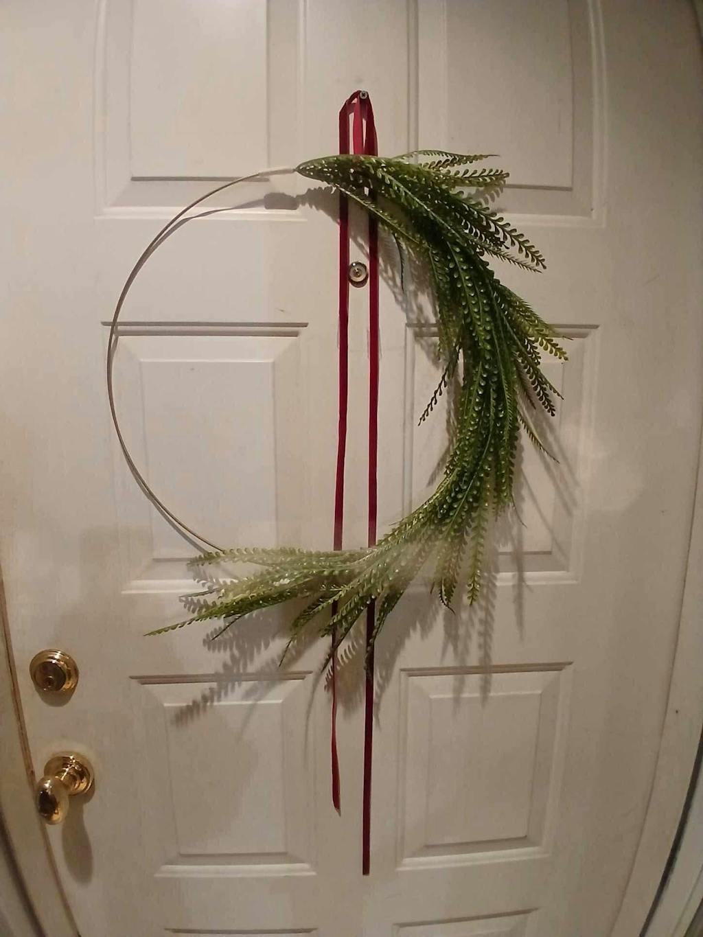 Modern Greenery Hoop Wreath