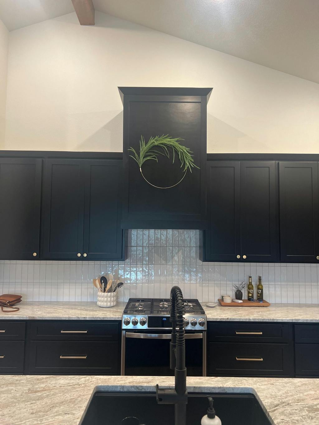 Modern Greenery Hoop Wreath