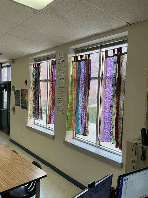 Rainbow Oasis Drapes – Upcycled Boho Curtains