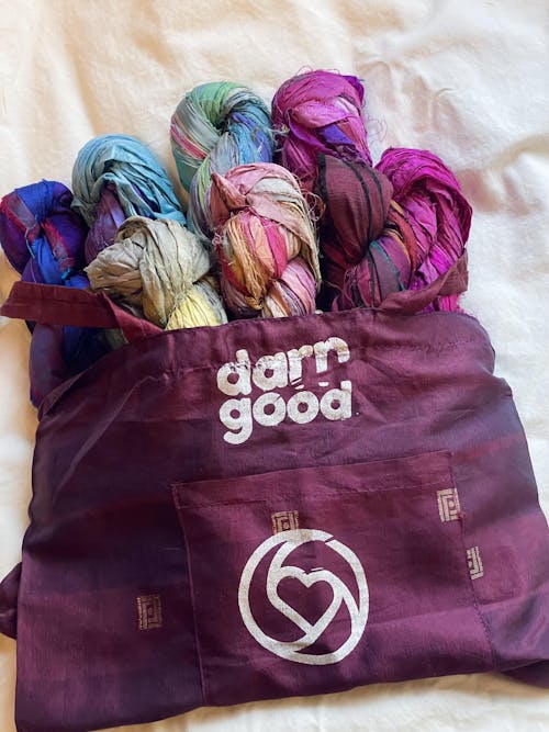 Recycled Sari Silk Tote Bag