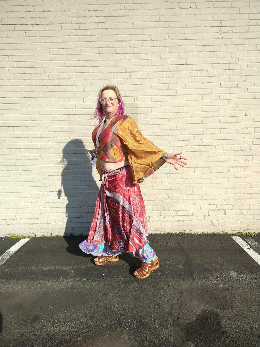 Sari Bell Sleeve Wrap Top