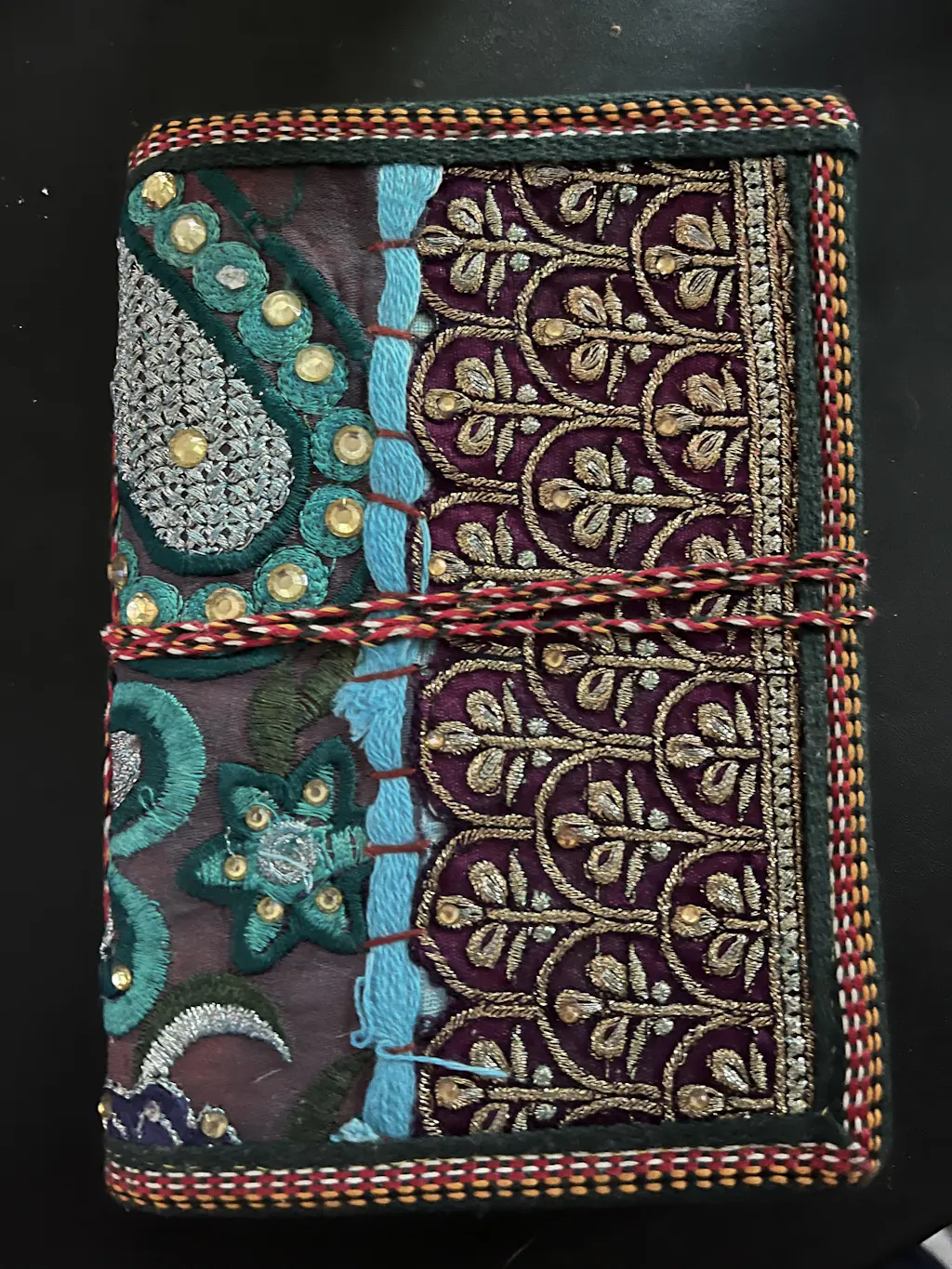 Handcrafted Sari Fabric Bound Notebook Journal