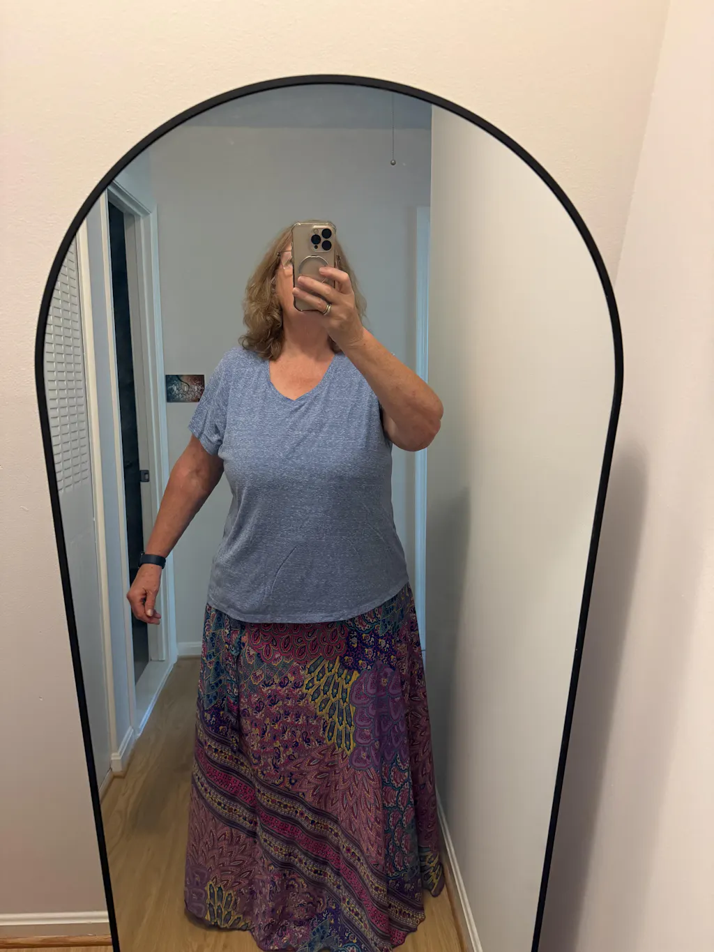 Peacock Mandala Printed Wrap Skirt