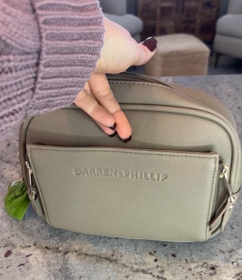 Crossbody Dog Walking Bag | Pebble