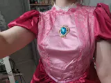 Super Mario Damen und Kinder Kleid Cosplay-Kostüm für Halloween, Karneval oder Partys: Prinzessin Peach
