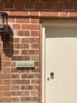 Traditional style Copper house address Plaque 1"/25mm high letters in Garamond a