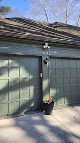 Copper serif traditional style floating number 4"/100mm high polished, hammered, brushed or patinated in Garamond