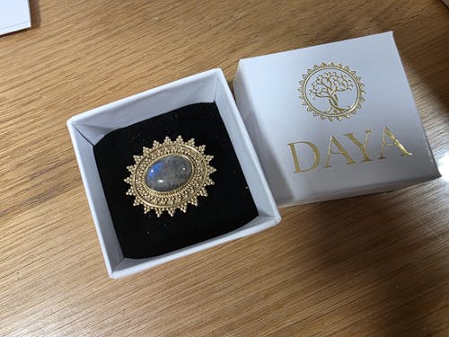 Lunar Sunbeam Labradorite Ring