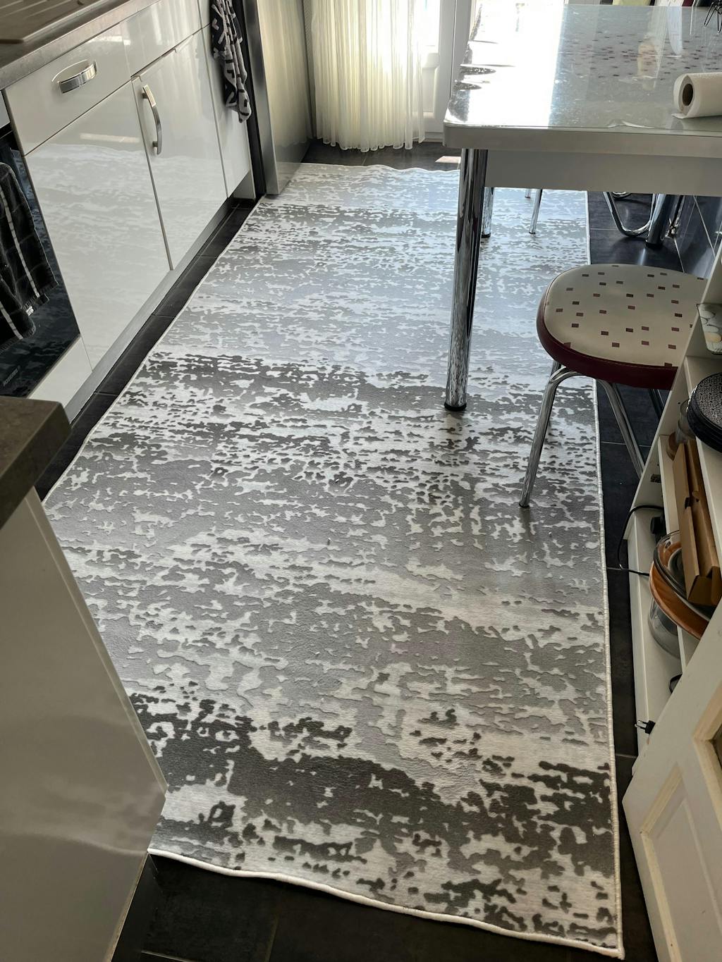 Tapis sur mesure "soft tigré gris"