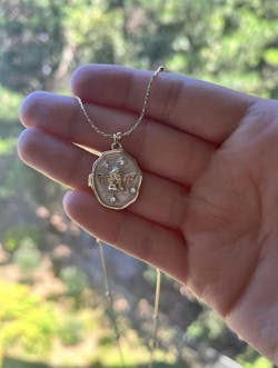 Pet Memorial Necklace 14K Gold Plated