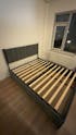 Bedframe met Opbergruimte – Donkergrijs – Met Comfortabel Hoofdbord en Hydraulisch Systeem