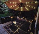 Parasol Met LED Solarverlichting – Met Standaard – UPF 50+ – Met Zwenkel – Voor Balkon En Tuin
