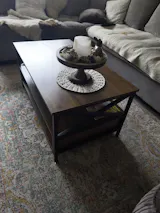 Salontafel met 2 Laden - Verstelbare Poten - 100 cm Breed