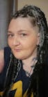 Grey and Black Synthetic Crochet Dreads