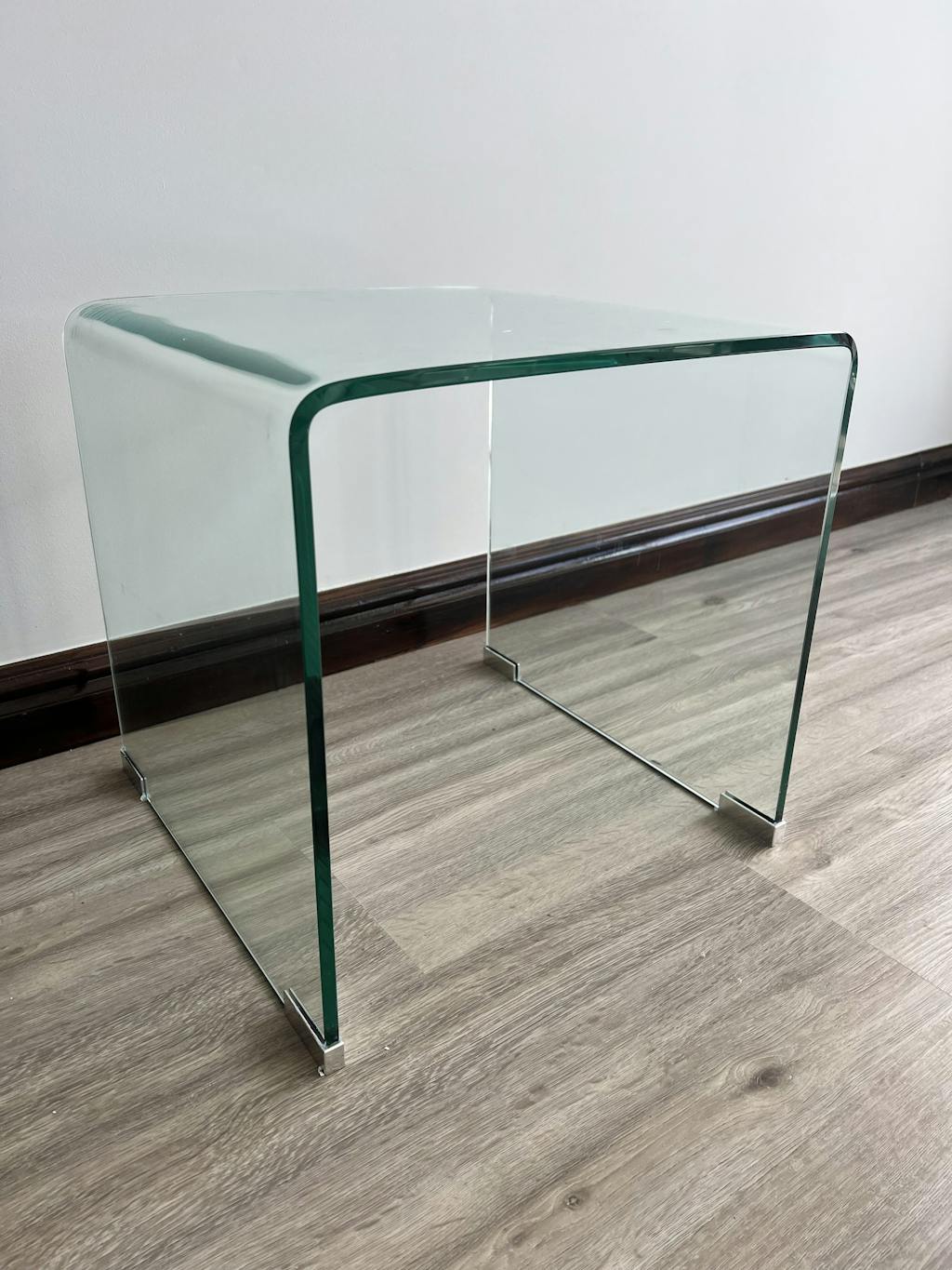 Decofurn Flute 10mm Tempered Glass 3pc Side Table Nest Decofurn Furniture