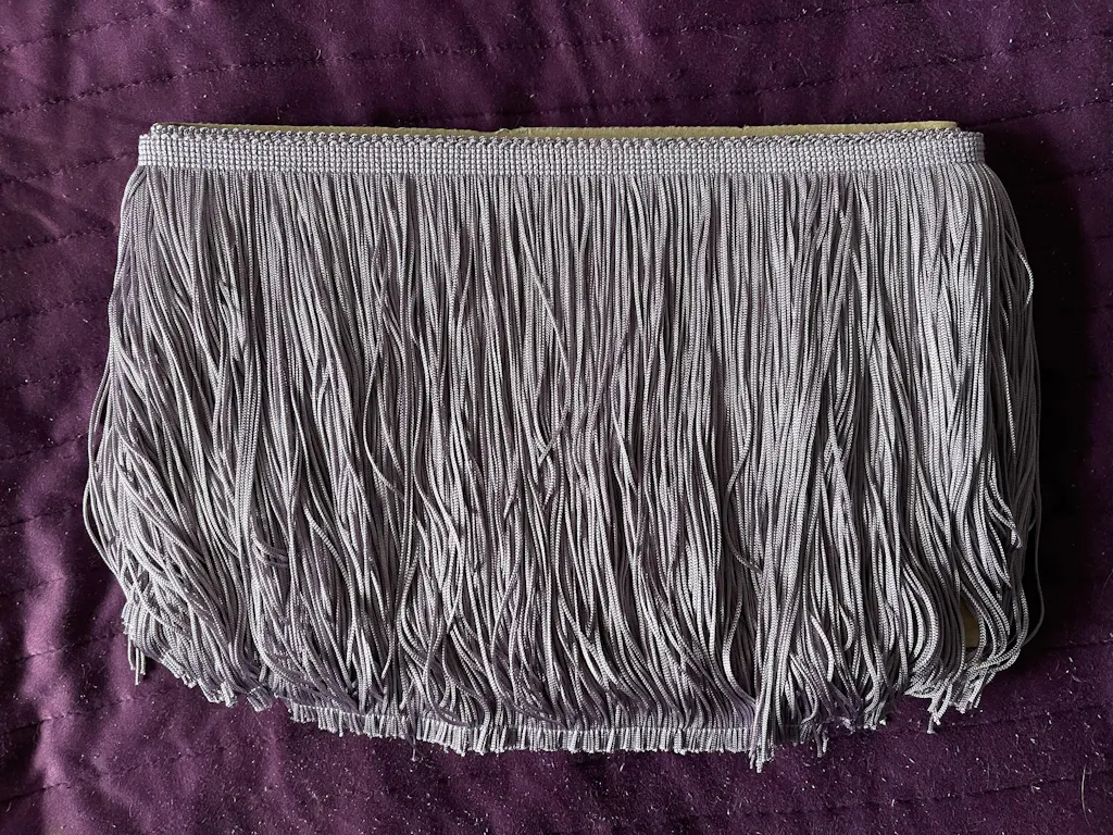 DecoPro Chainette Fringe Trim 10 Metri – Frangia Leggera Color Avorio Per Tende, Cuscini E Abbigliamento