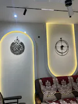 Ayatul Kursi Round Metal Wall Art, Islamic Metal Wall Decor