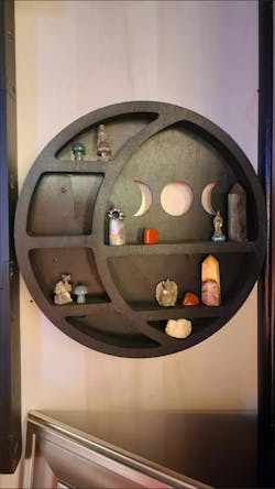 Full Moon Crystal Shelves
