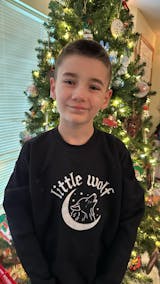 Little Wolf Youth Crewneck
