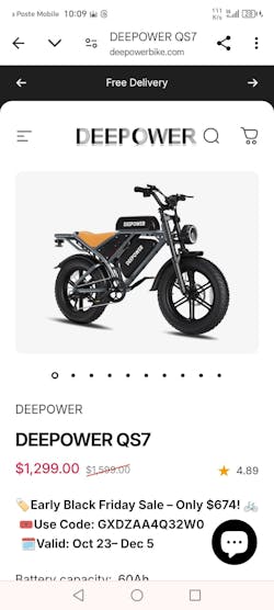 Deepower® Ebike Combo Sale QS7*2