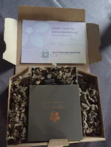 QR-Medaillons "Herz" (2er Pack) - schwarz matt