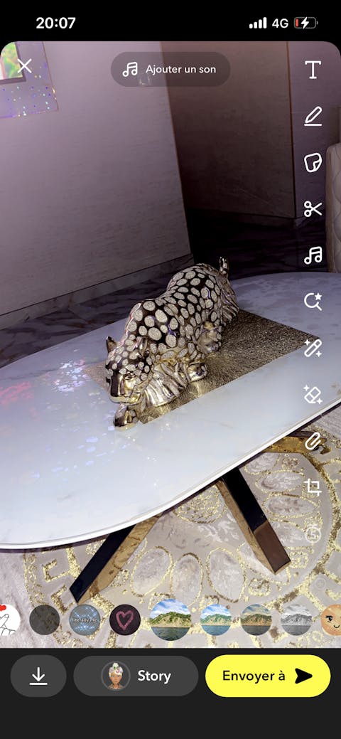 Table à Manger Dorée Céramique Marbre Blanc OTHO