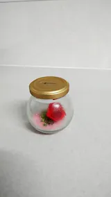 【無添加】 北の白いプリン「ノンノ」(プリン5個+お花)